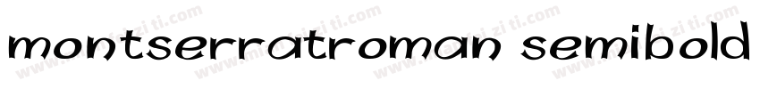 montserratroman semibold 字体下载字体转换